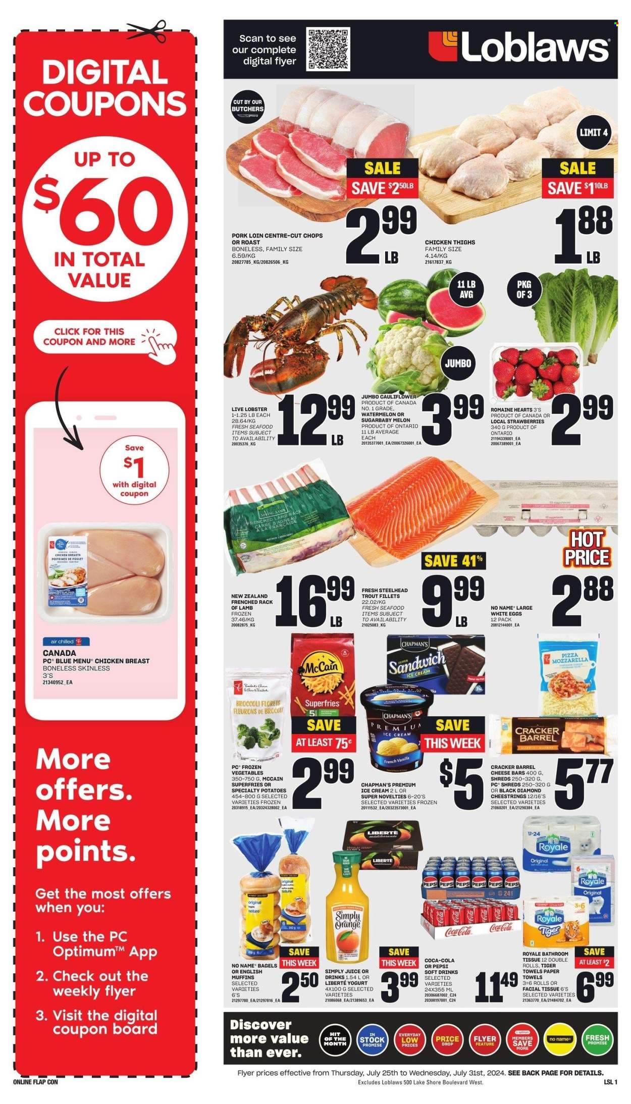 Loblaws flyer - July 25, 2024 - July 31, 2024. Page 1