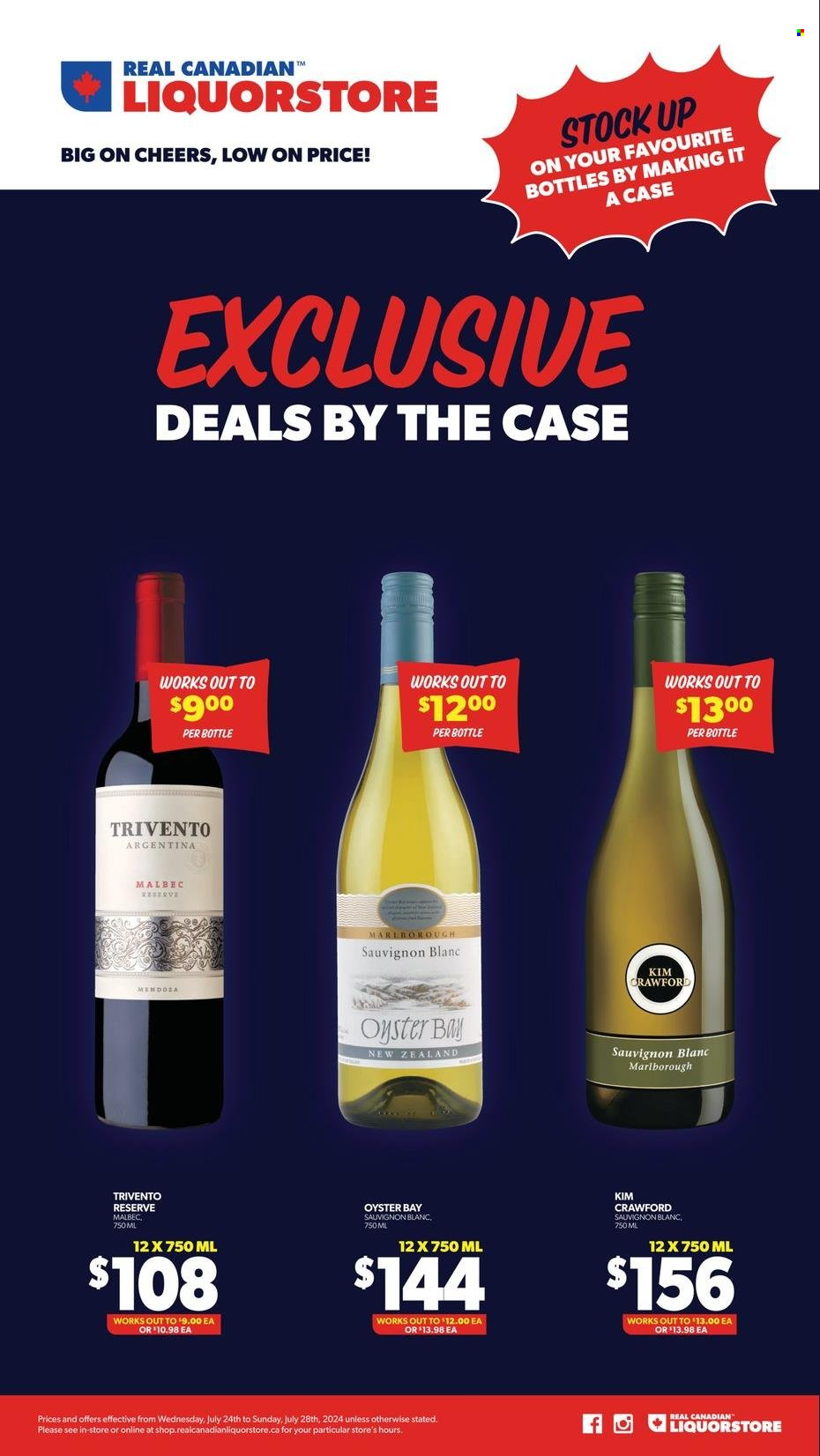 Real Canadian Liquorstore flyer - July 24, 2024 - July 28, 2024. Page 1