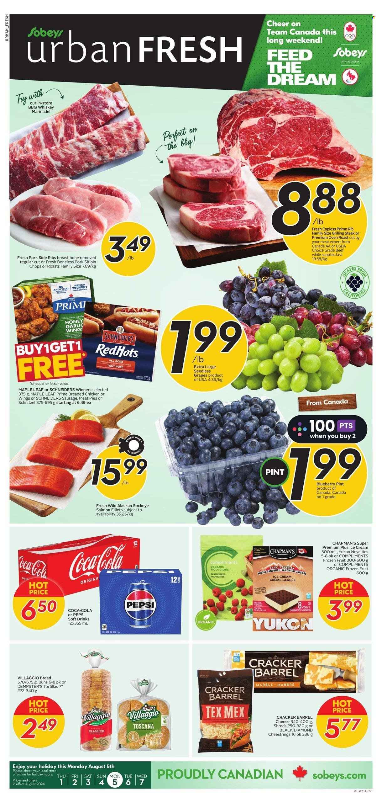 Sobeys Urban Fresh flyer - August 01, 2024 - August 07, 2024. Page 1
