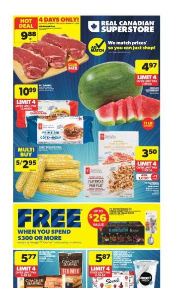Real Canadian Superstore Flyer - August 01, 2024 - August 07, 2024.