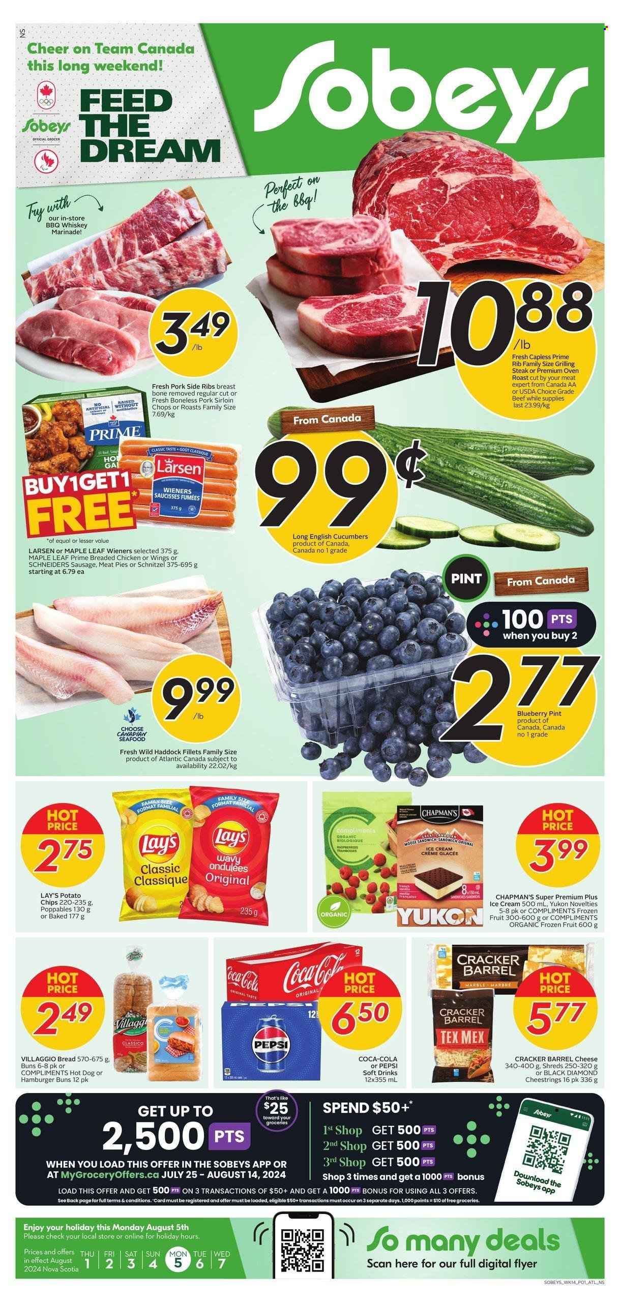 Sobeys flyer - August 01, 2024 - August 07, 2024. Page 1