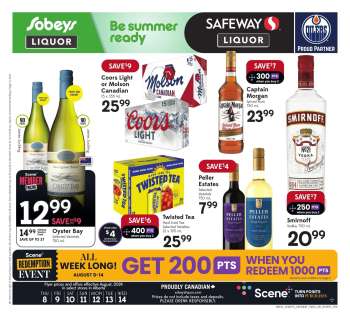 Sobeys Liquor Flyer - August 08, 2024 - August 14, 2024.