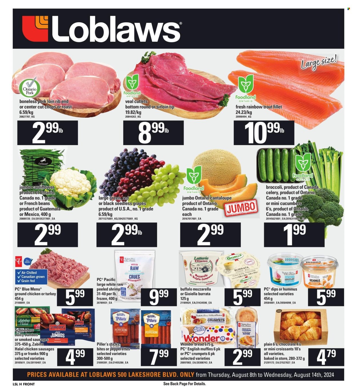 Loblaws flyer - August 08, 2024 - August 14, 2024. Page 1