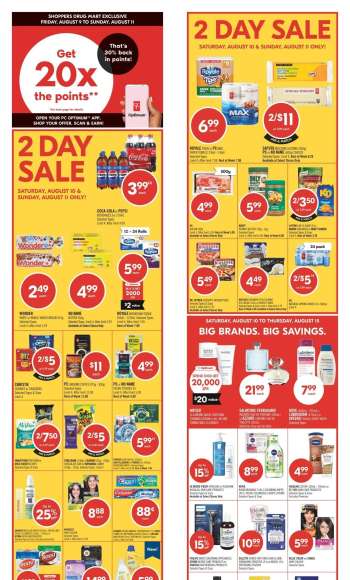 Shoppers Drug Mart Flyer - August 10, 2024 - August 15, 2024.