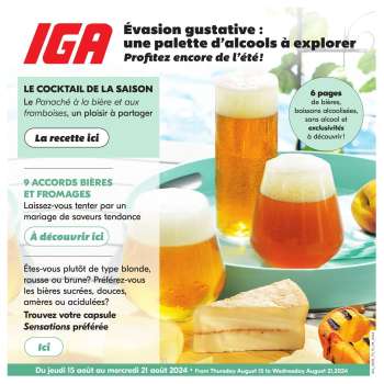 IGA Flyer - August 15, 2024 - August 21, 2024.