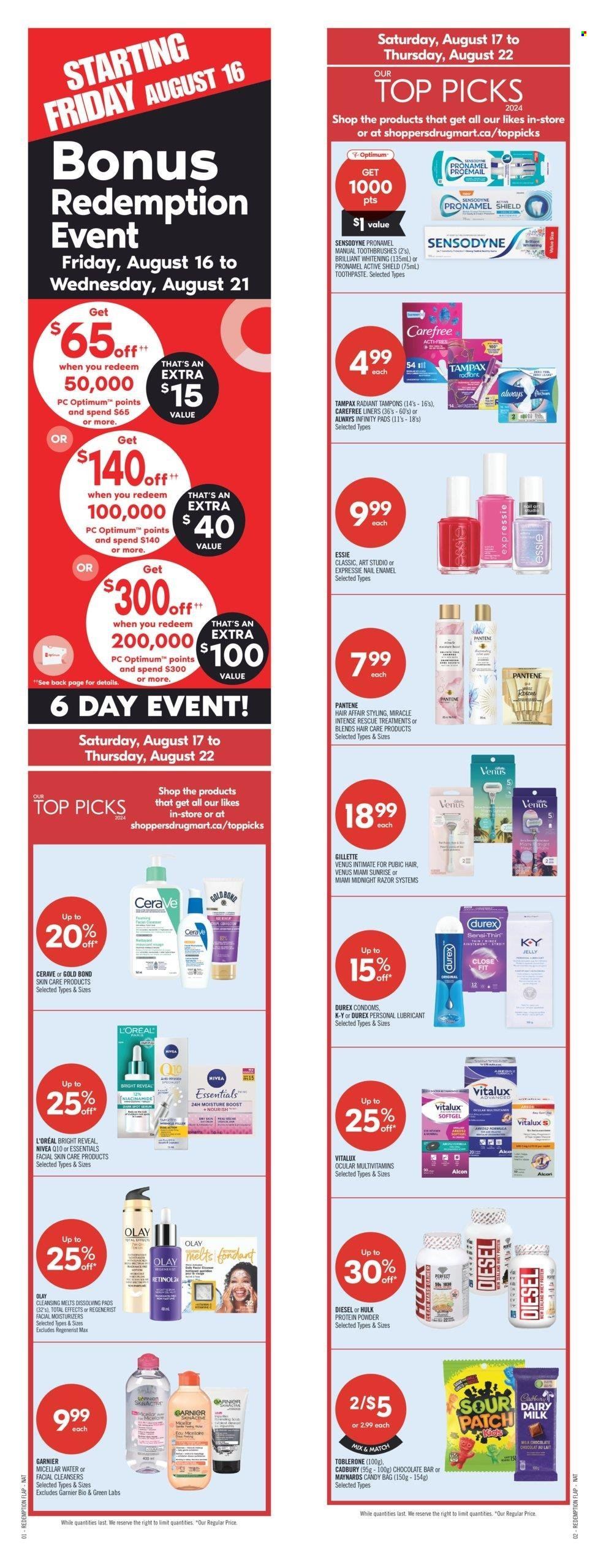 Shoppers Drug Mart flyer - August 17, 2024 - August 22, 2024. Page 1