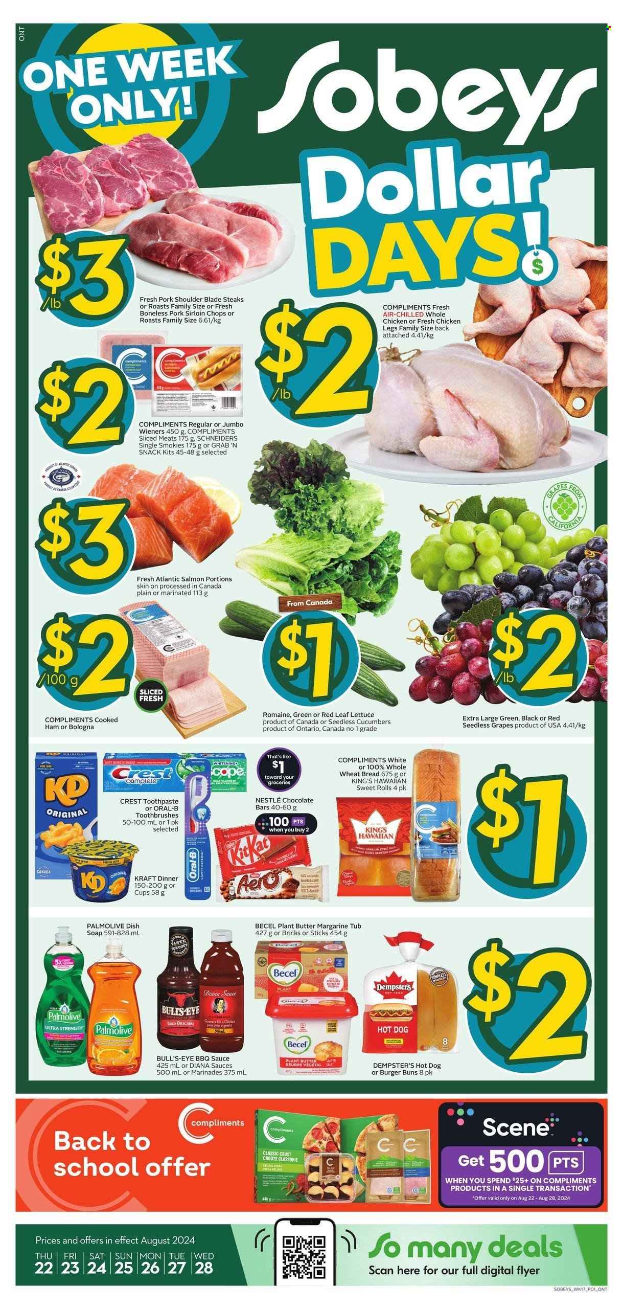 Sobeys flyer - August 22, 2024 - August 28, 2024. Page 1