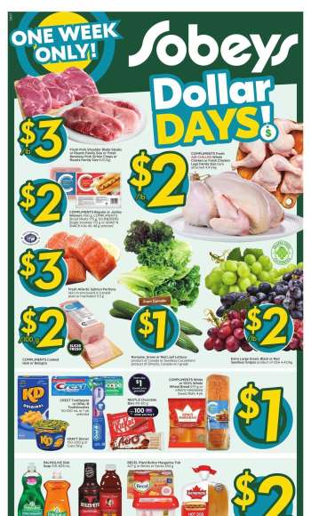 Circulaire Sobeys - 22 Août 2024 - 28 Août 2024.