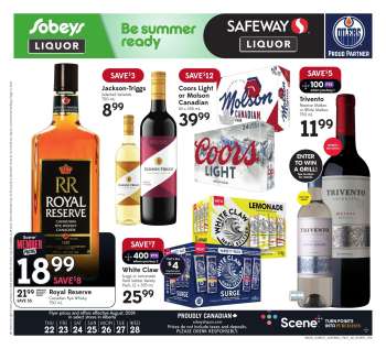 Circulaire Sobeys Liquor - 22 Août 2024 - 28 Août 2024.