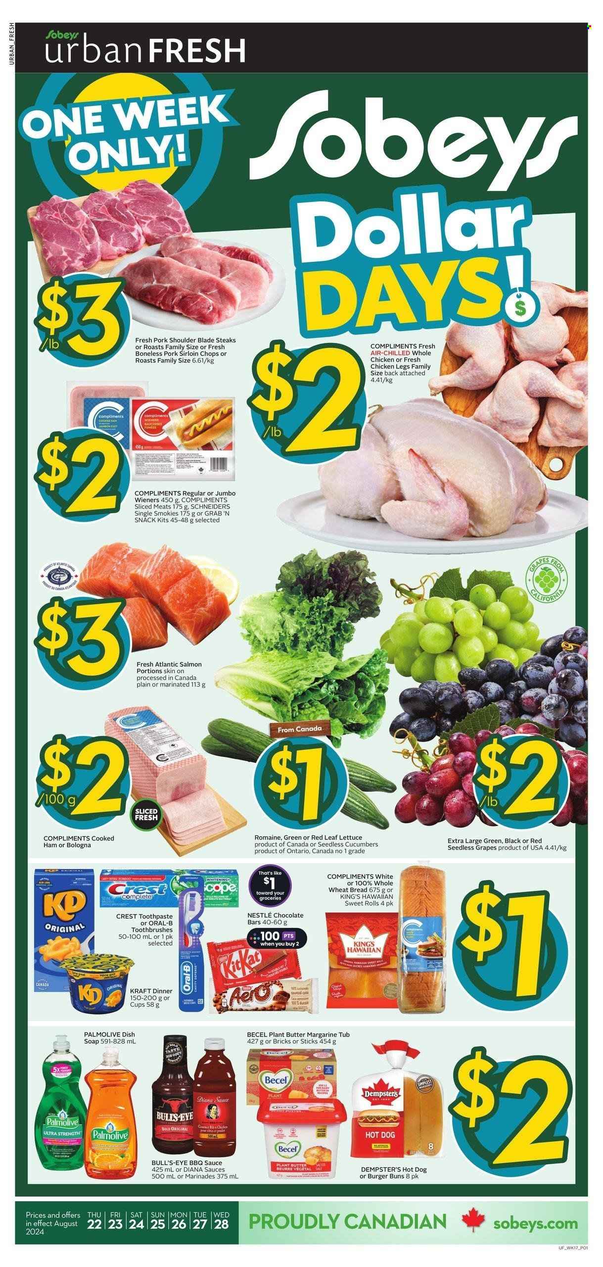 Sobeys Urban Fresh flyer - August 22, 2024 - August 28, 2024. Page 1