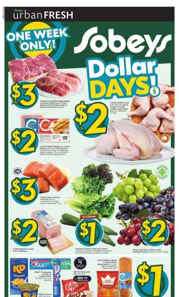 Circulaire Sobeys Urban Fresh - 22 Août 2024 - 28 Août 2024.