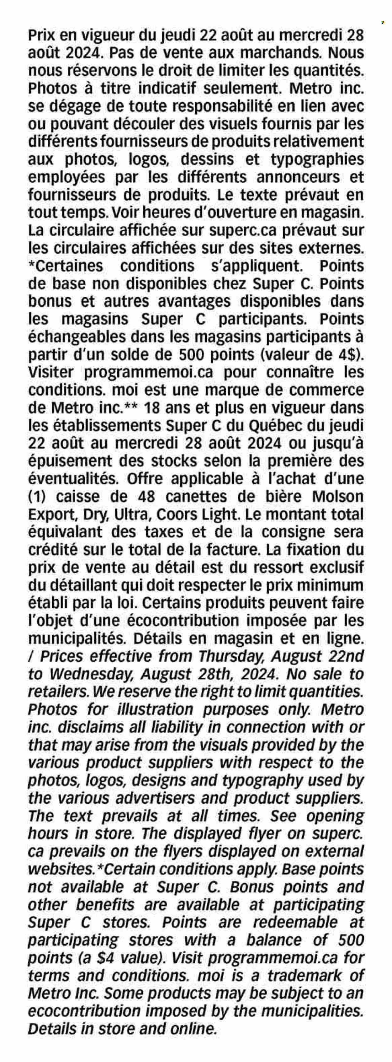 Super C flyer - August 22, 2024 - August 28, 2024. Page 19