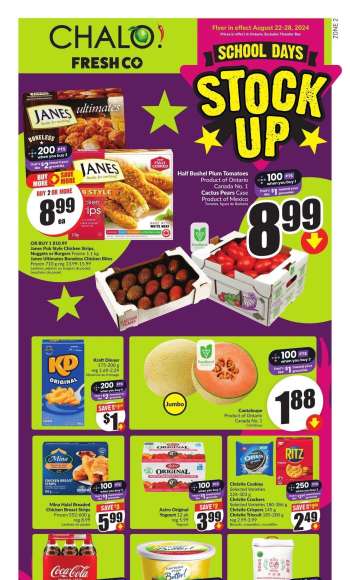 Circulaire Chalo! FreshCo. - 22 Août 2024 - 28 Août 2024.