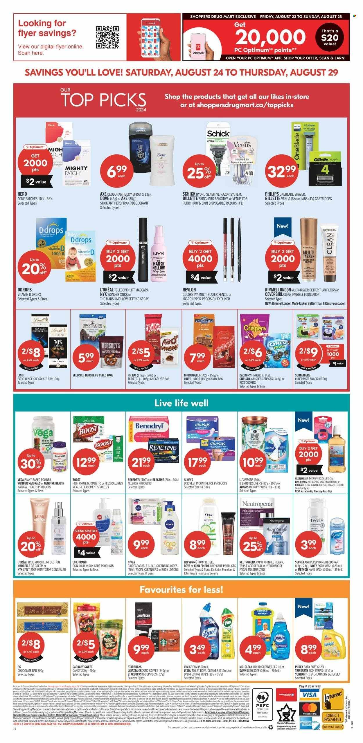 Shoppers Drug Mart flyer - August 24, 2024 - August 29, 2024. Page 22