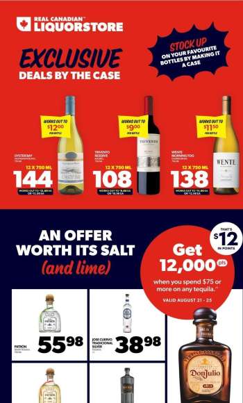 Real Canadian Liquorstore Flyer - August 21, 2024 - August 25, 2024.