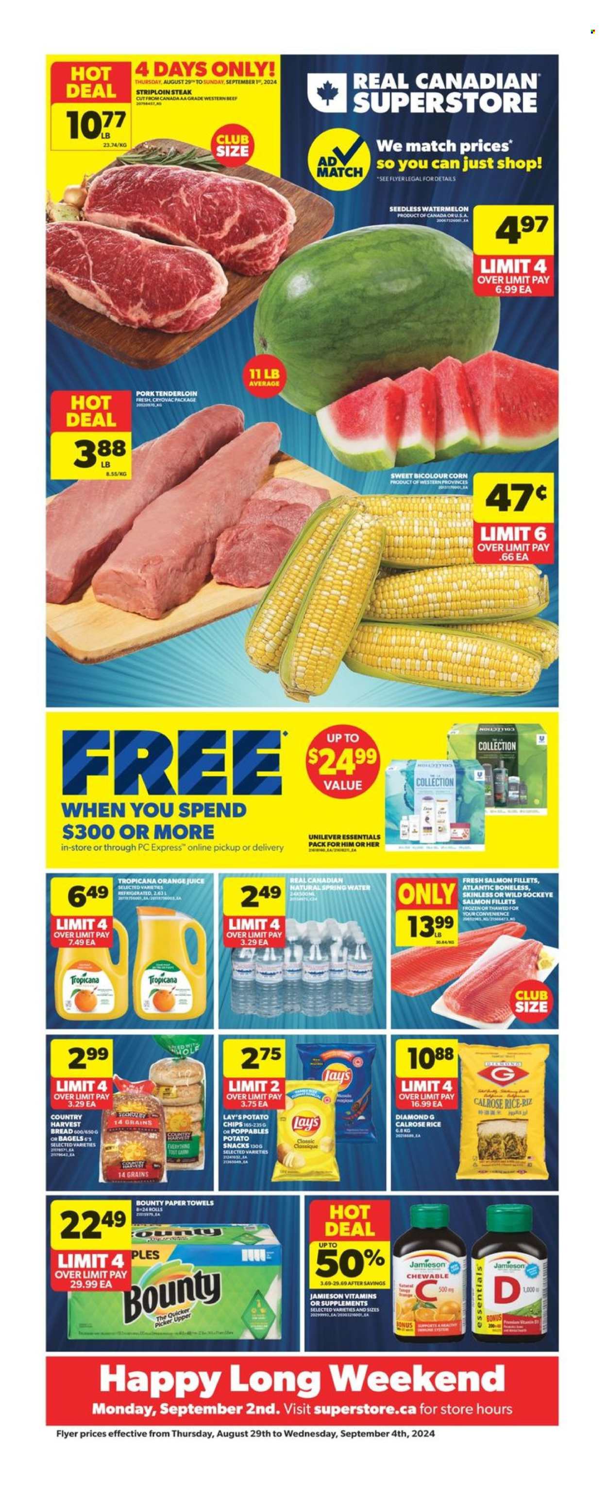 Real Canadian Superstore flyer - August 29, 2024 - September 04, 2024. Page 1