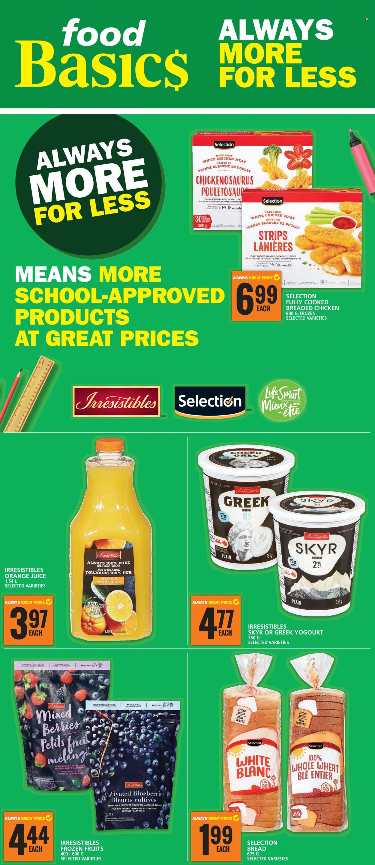 Food Basics flyer - August 29, 2024 - September 11, 2024. Page 1