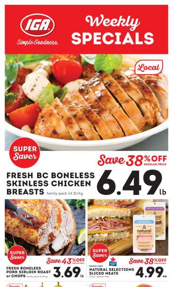 IGA Simple Goodness Flyer - August 30, 2024 - September 05, 2024.