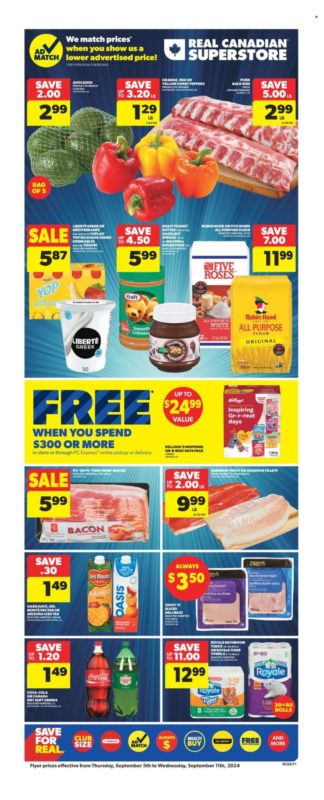 Real Canadian Superstore flyer - September 05, 2024 - September 11, 2024. Page 1