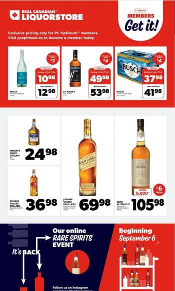 Circulaire Real Canadian Liquorstore - 04 Septembre 2024 - 08 Septembre 2024.
