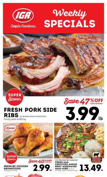 IGA Simple Goodness Flyer - September 06, 2024 - September 12, 2024.