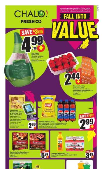 Chalo! FreshCo. Flyer - September 12, 2024 - September 18, 2024.