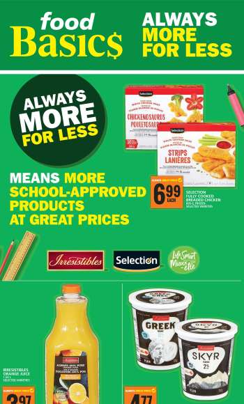 Circulaire Food Basics.