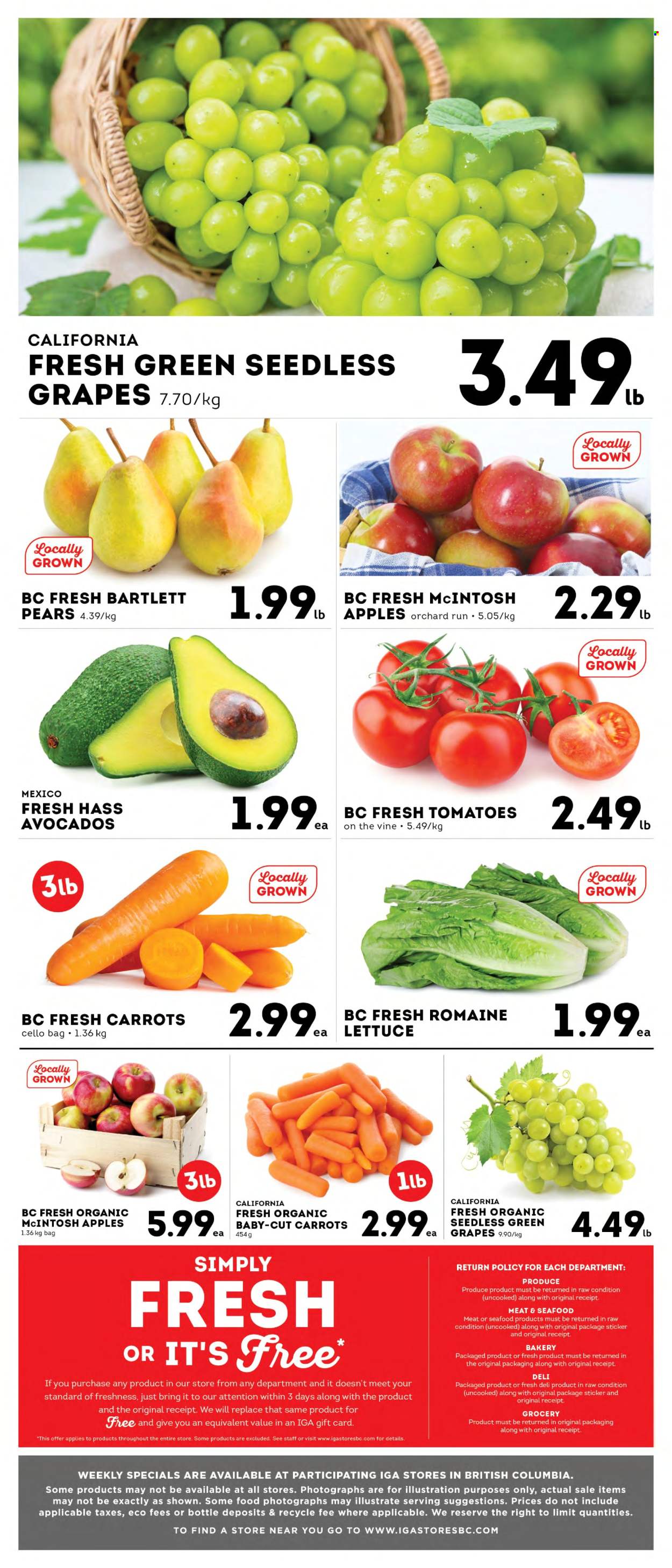 Circulaire IGA Simple Goodness - 13 Septembre 2024 - 19 Septembre 2024. Page 6