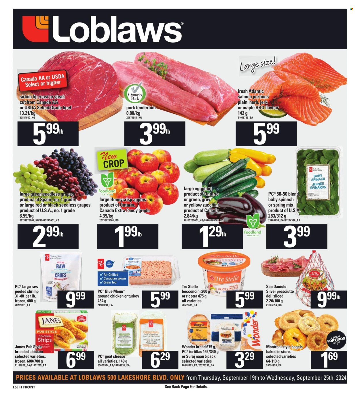 Loblaws flyer - September 19, 2024 - September 25, 2024. Page 1
