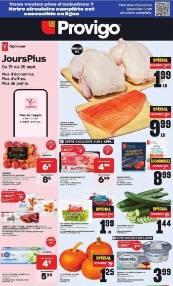Circulaire Provigo - 19 Septembre 2024 - 25 Septembre 2024.