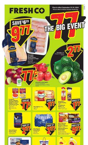 FreshCo. Flyer - September 19, 2024 - September 25, 2024.