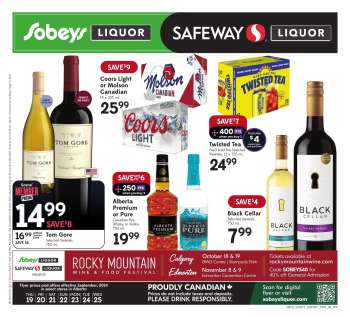 Circulaire Sobeys Liquor - 19 Septembre 2024 - 25 Septembre 2024.