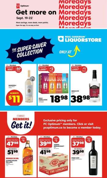 Circulaire Real Canadian Liquorstore - 19 Septembre 2024 - 22 Septembre 2024.