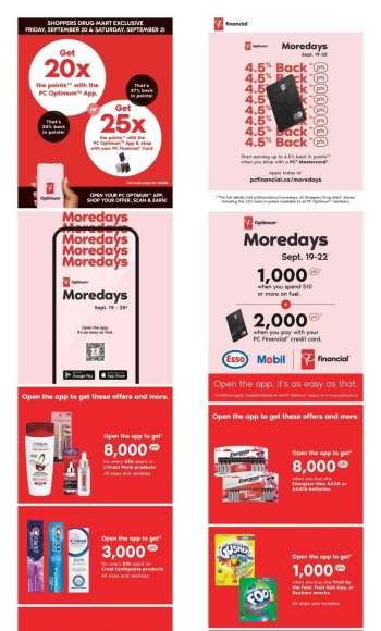 Circulaire Shoppers Drug Mart - 21 Septembre 2024 - 26 Septembre 2024.