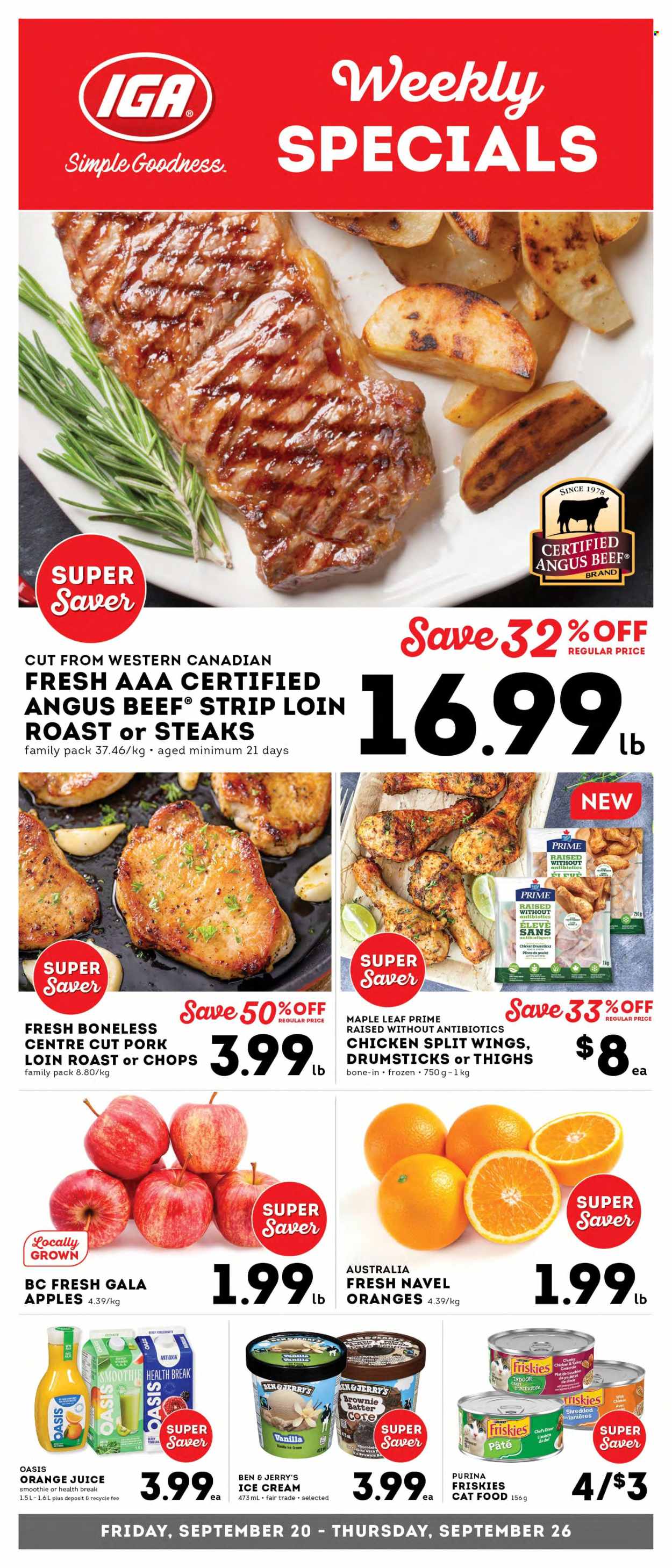 IGA Simple Goodness flyer - September 20, 2024 - September 26, 2024. Page 1