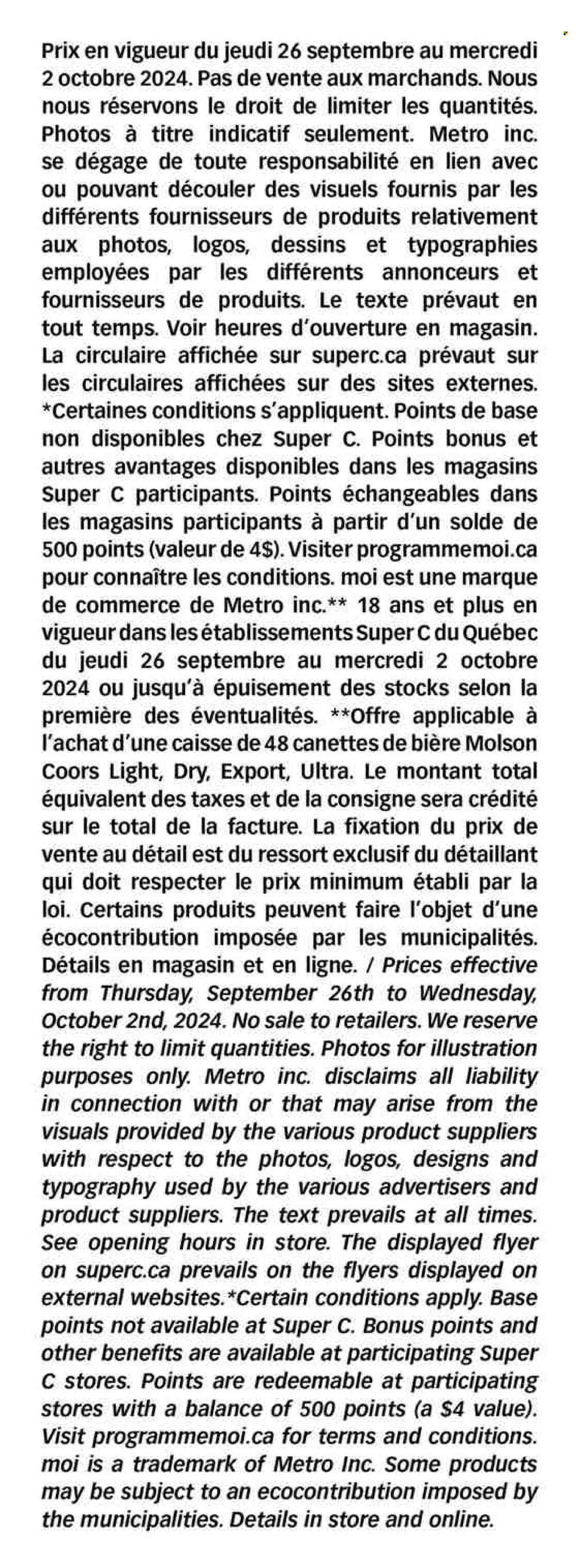Super C flyer - September 26, 2024 - October 02, 2024. Page 18