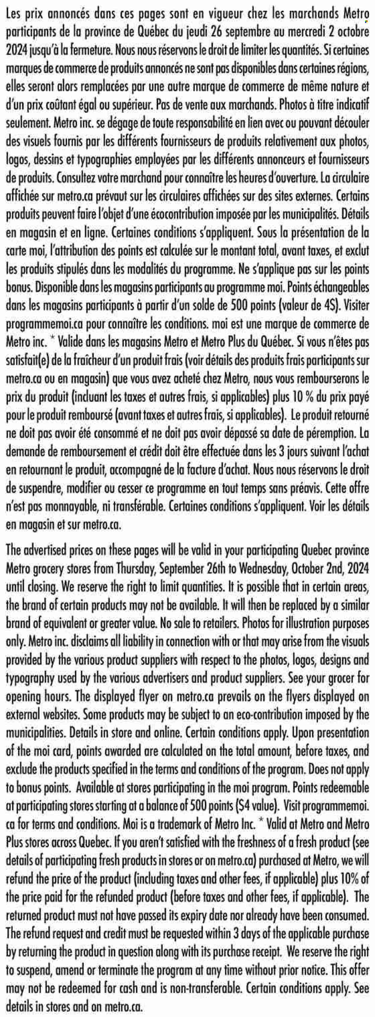 Metro flyer - September 26, 2024 - October 02, 2024. Page 22