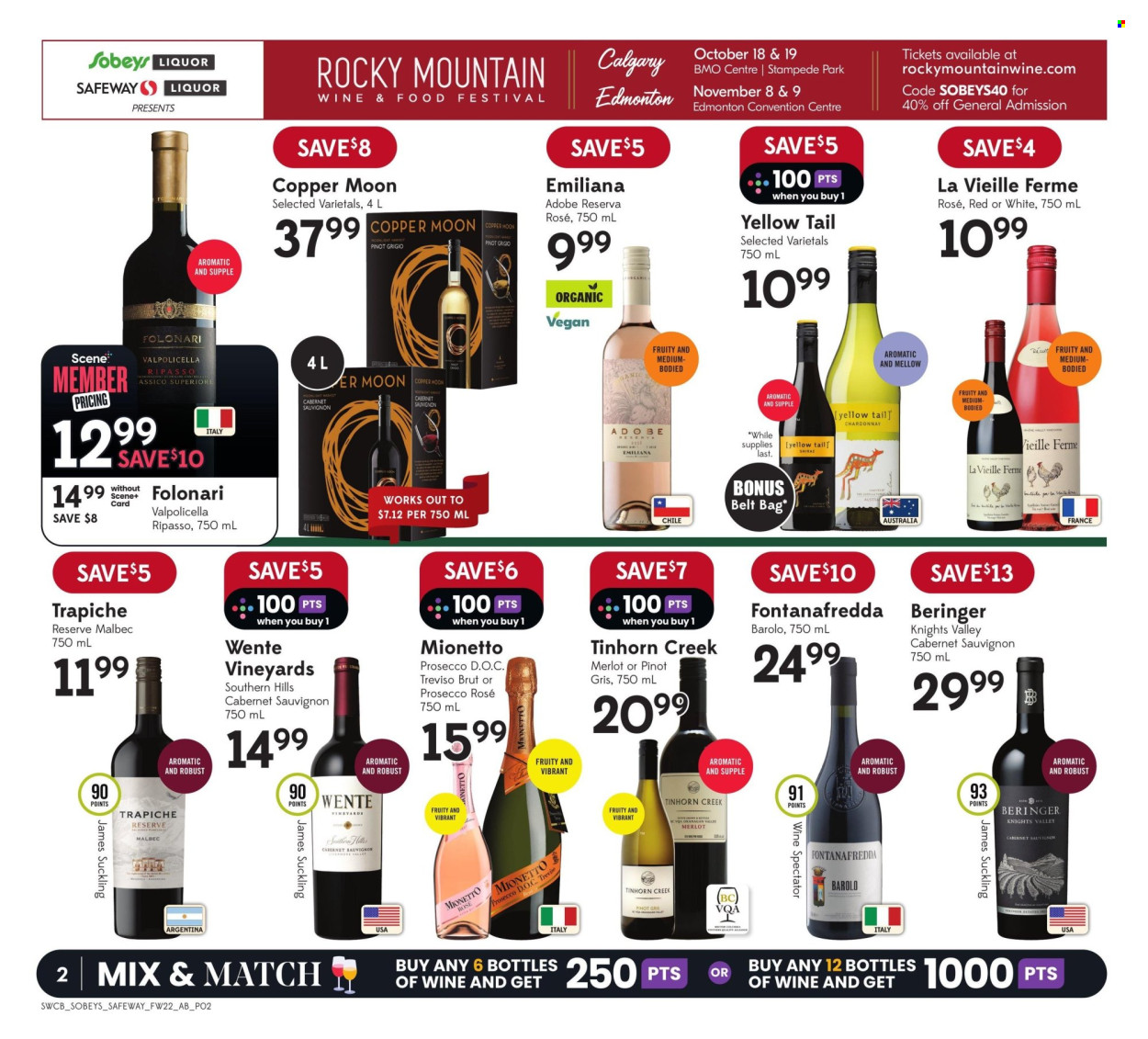 Sobeys Liquor flyer - September 26, 2024 - October 02, 2024. Page 2