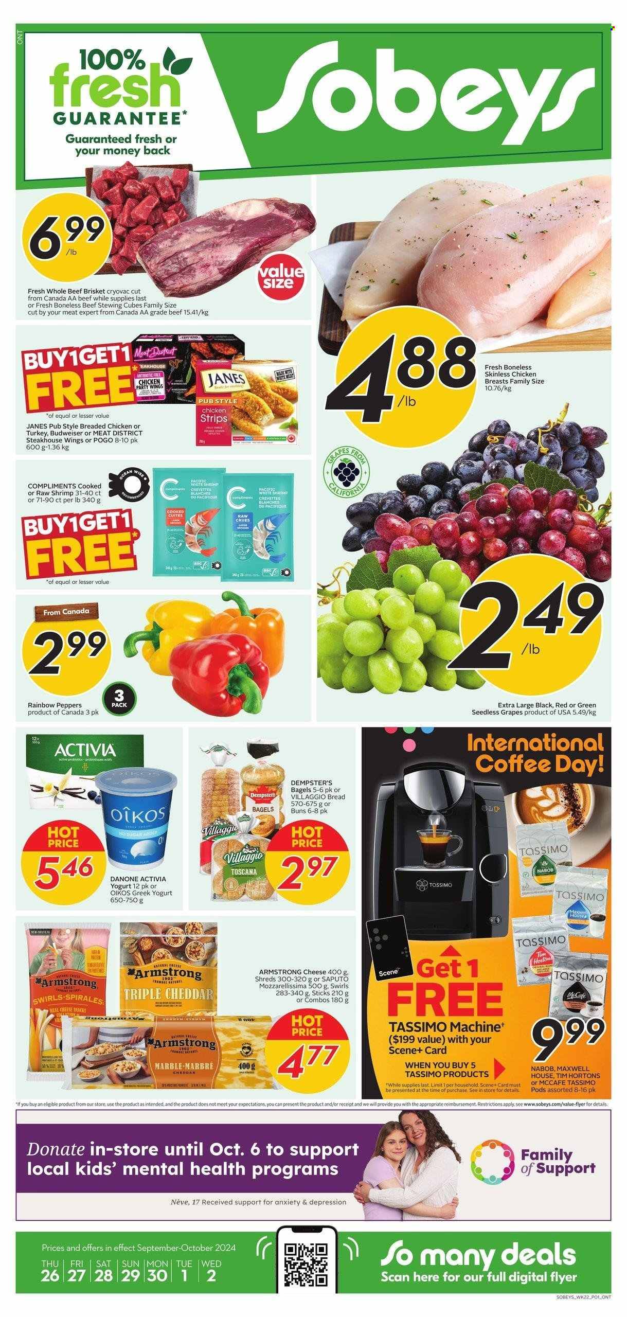 Sobeys flyer - September 26, 2024 - October 02, 2024. Page 1