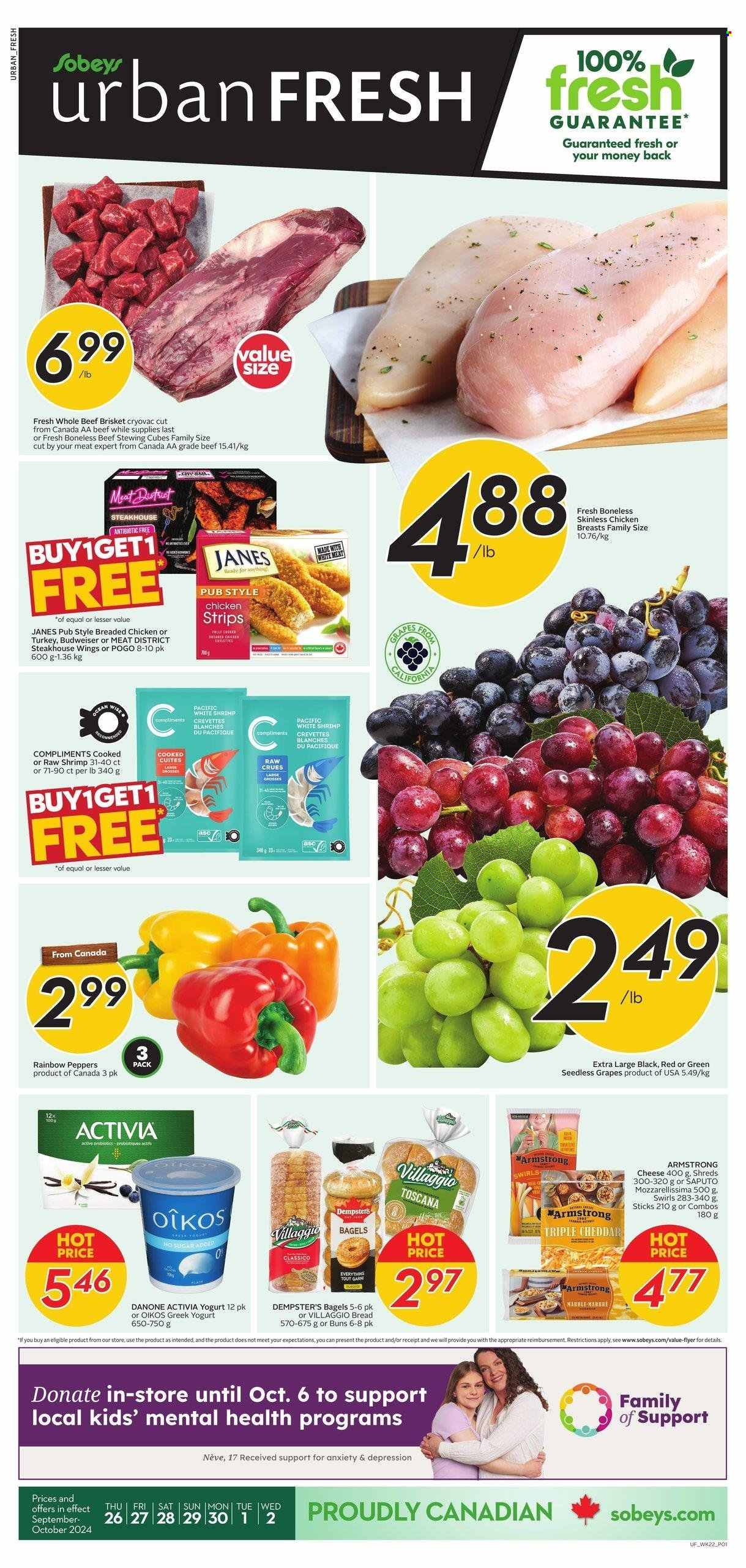 Sobeys Urban Fresh flyer - September 26, 2024 - October 02, 2024. Page 1
