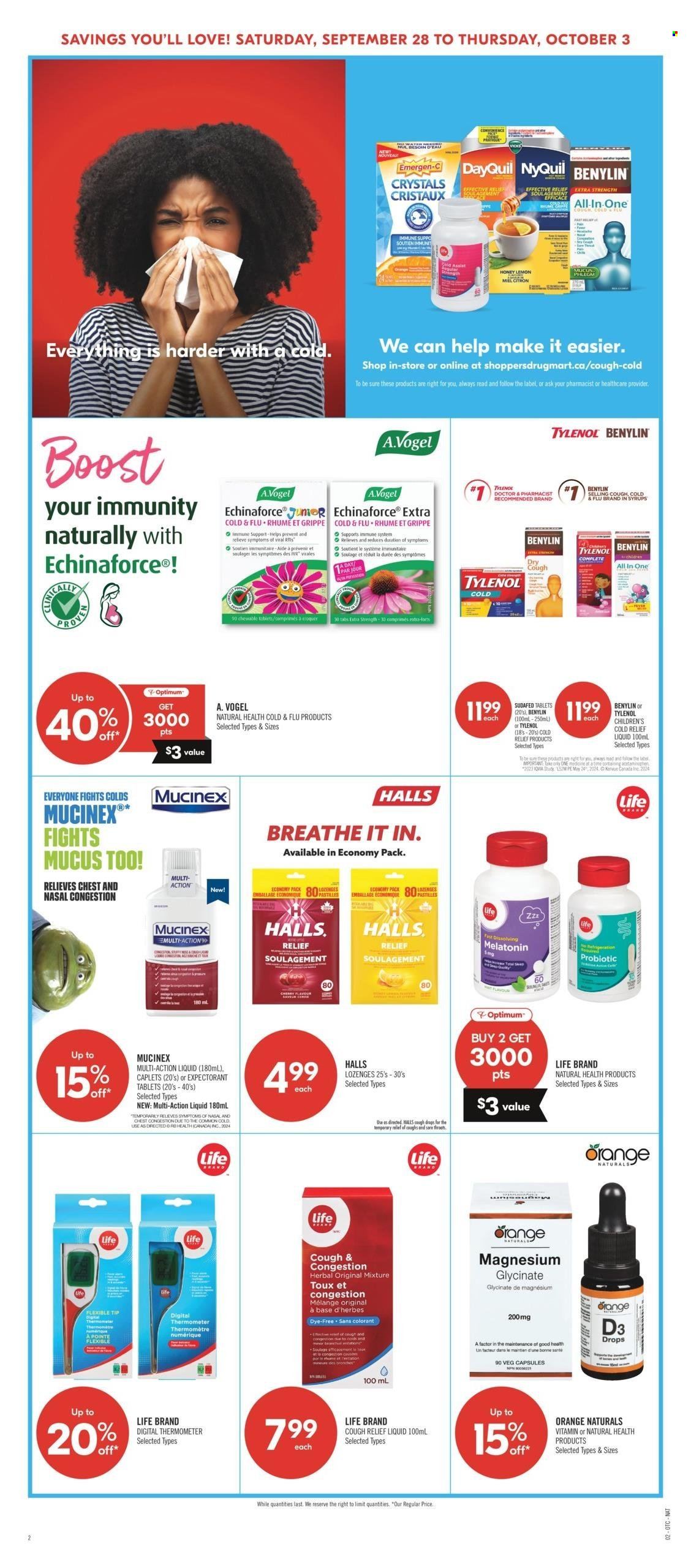 Shoppers Drug Mart flyer - September 28, 2024 - October 03, 2024. Page 15