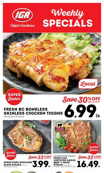 IGA Simple Goodness Flyer - September 27, 2024 - October 03, 2024.