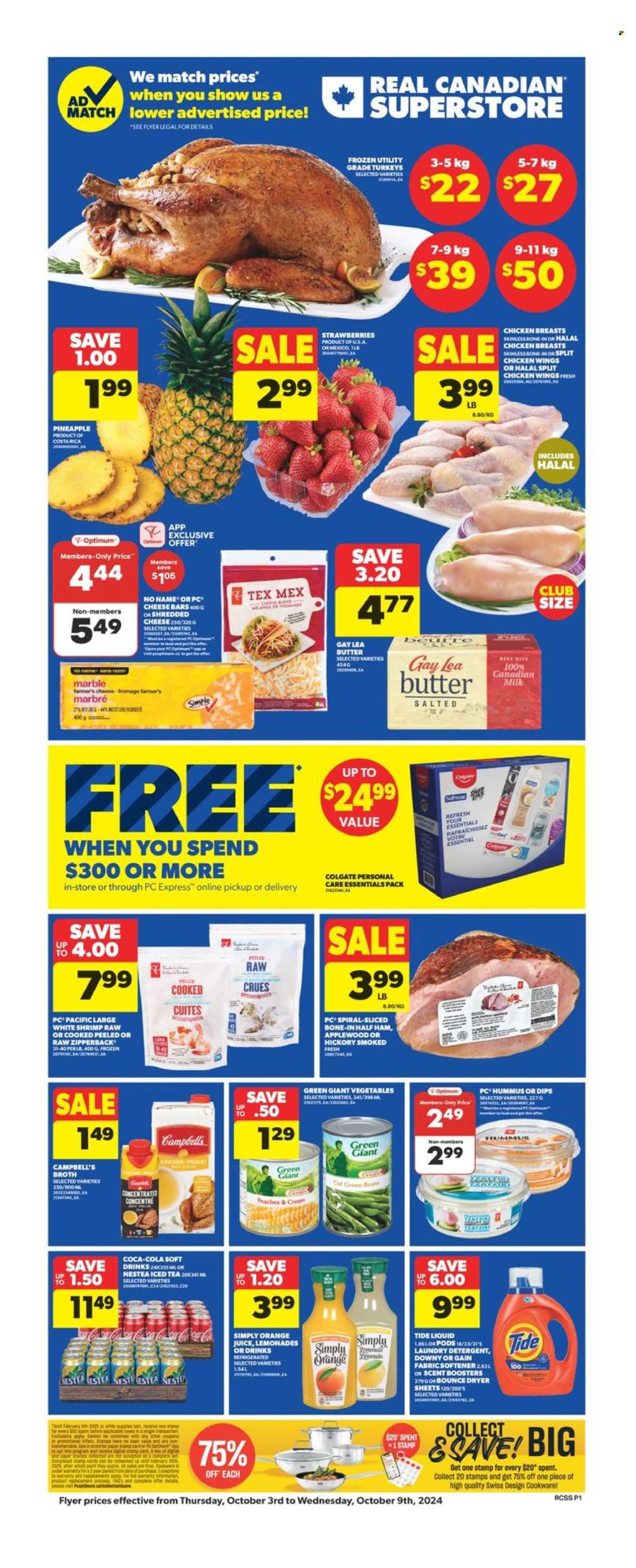 Real Canadian Superstore flyer - October 03, 2024 - October 09, 2024. Page 1
