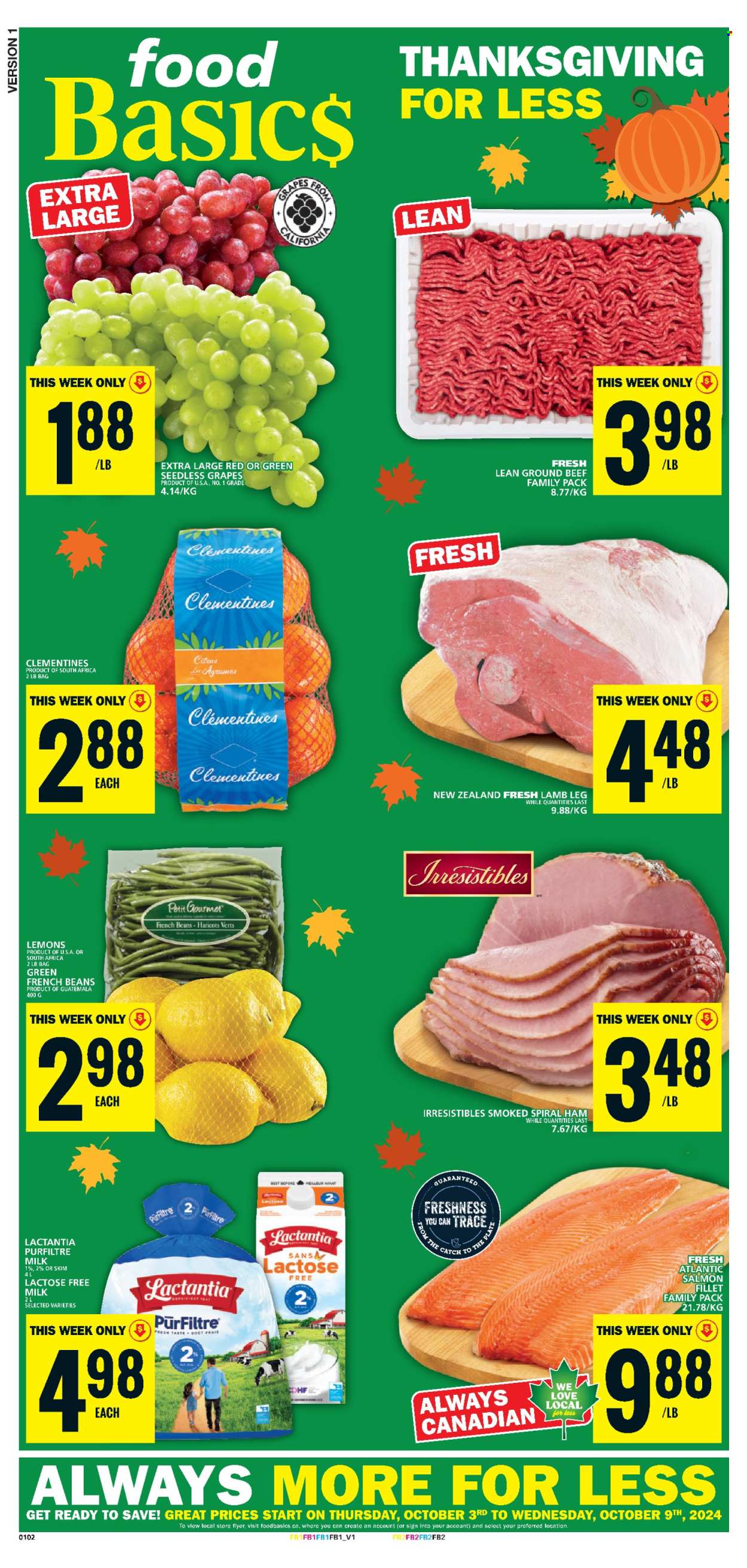 Food Basics flyer - October 03, 2024 - October 09, 2024. Page 1
