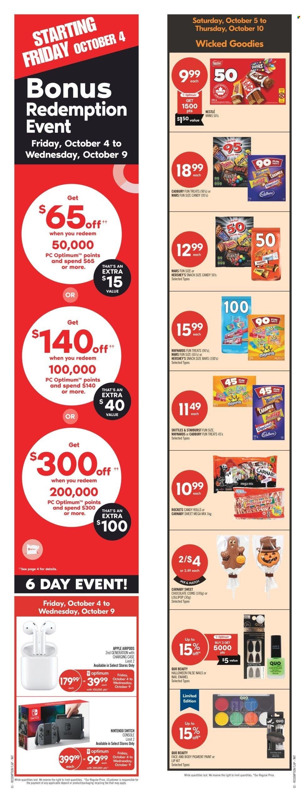Shoppers Drug Mart flyer - October 05, 2024 - October 10, 2024. Page 1