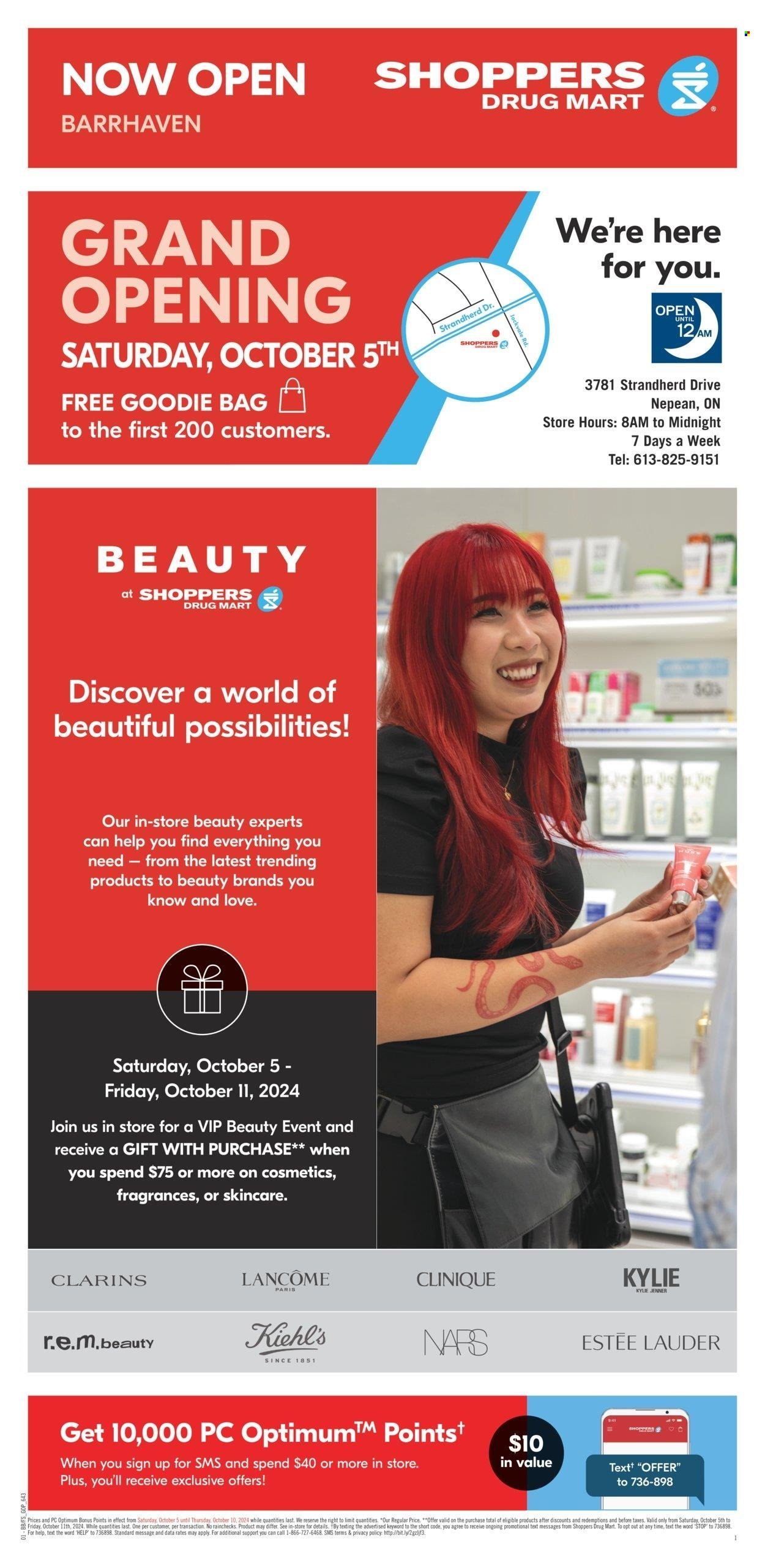 Shoppers Drug Mart flyer - October 05, 2024 - October 10, 2024. Page 1