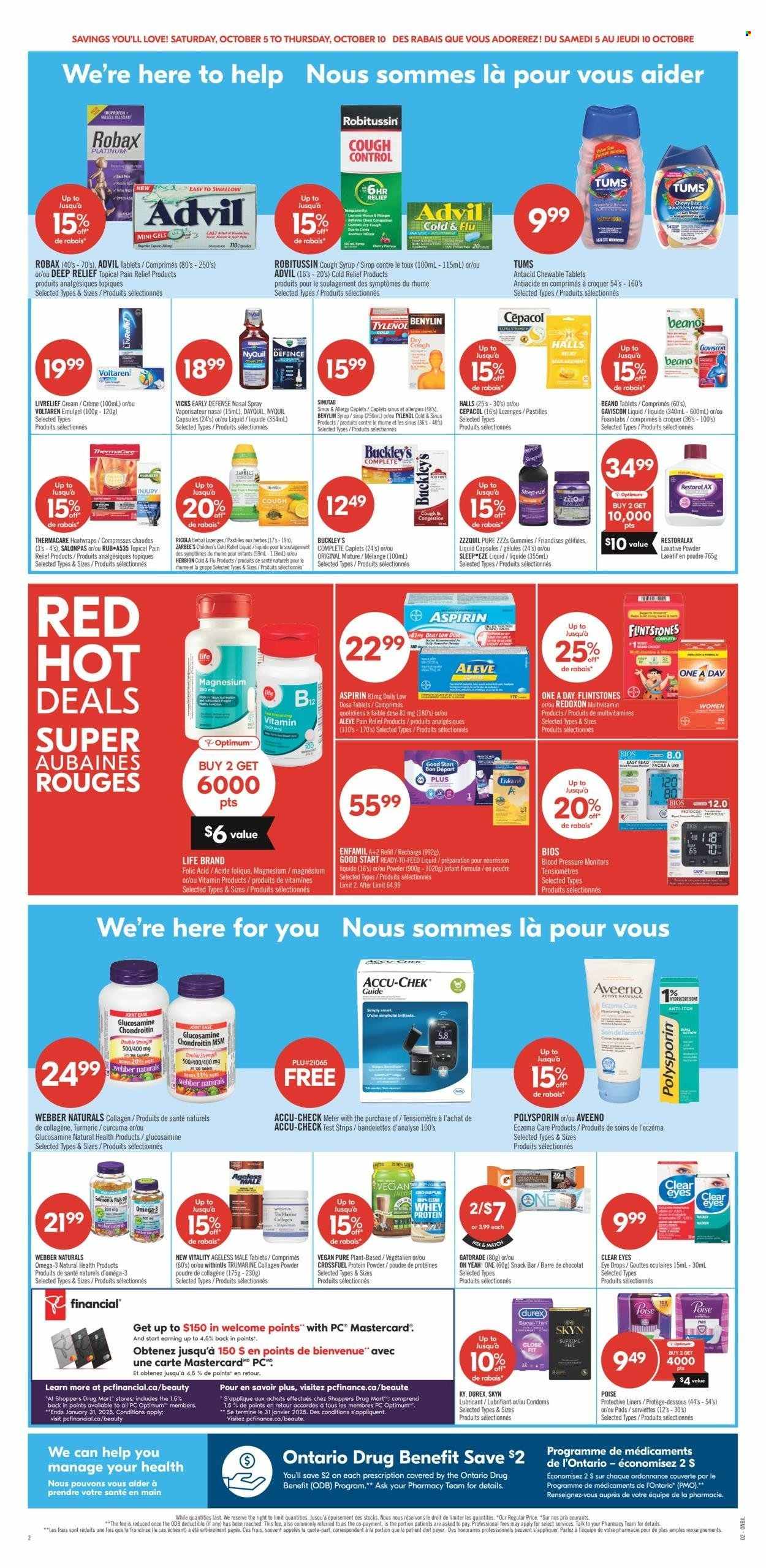 Shoppers Drug Mart flyer - October 05, 2024 - October 10, 2024. Page 6