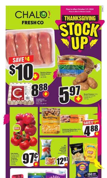 Chalo! FreshCo. Flyer - October 03, 2024 - October 09, 2024.