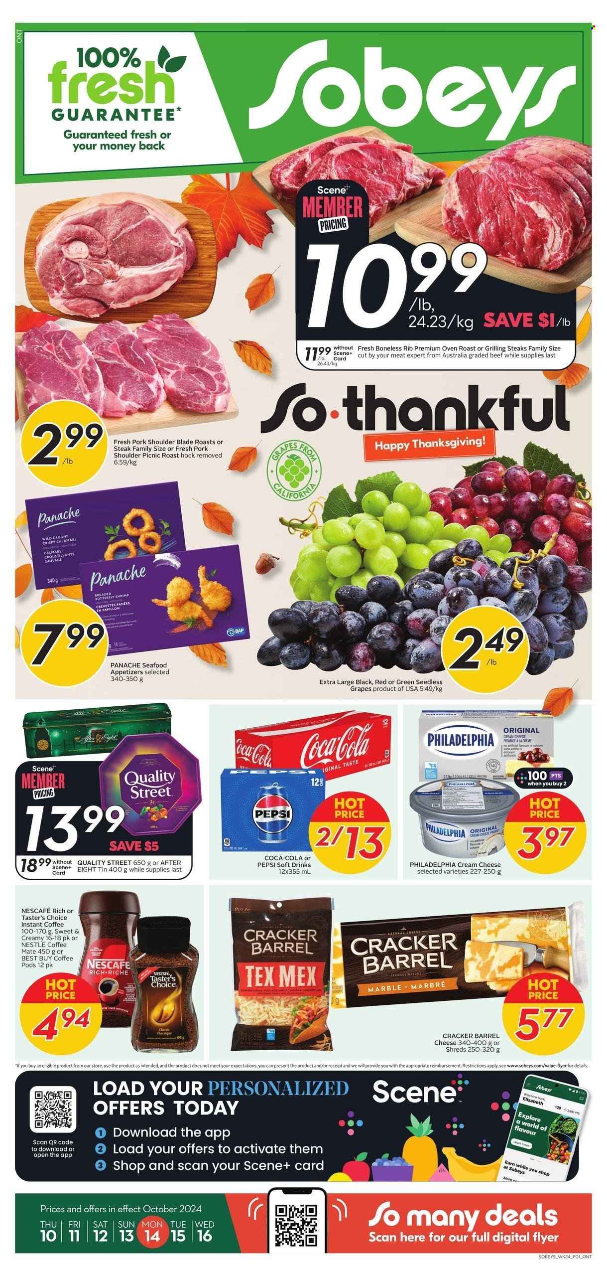 Sobeys flyer - October 10, 2024 - October 16, 2024. Page 1