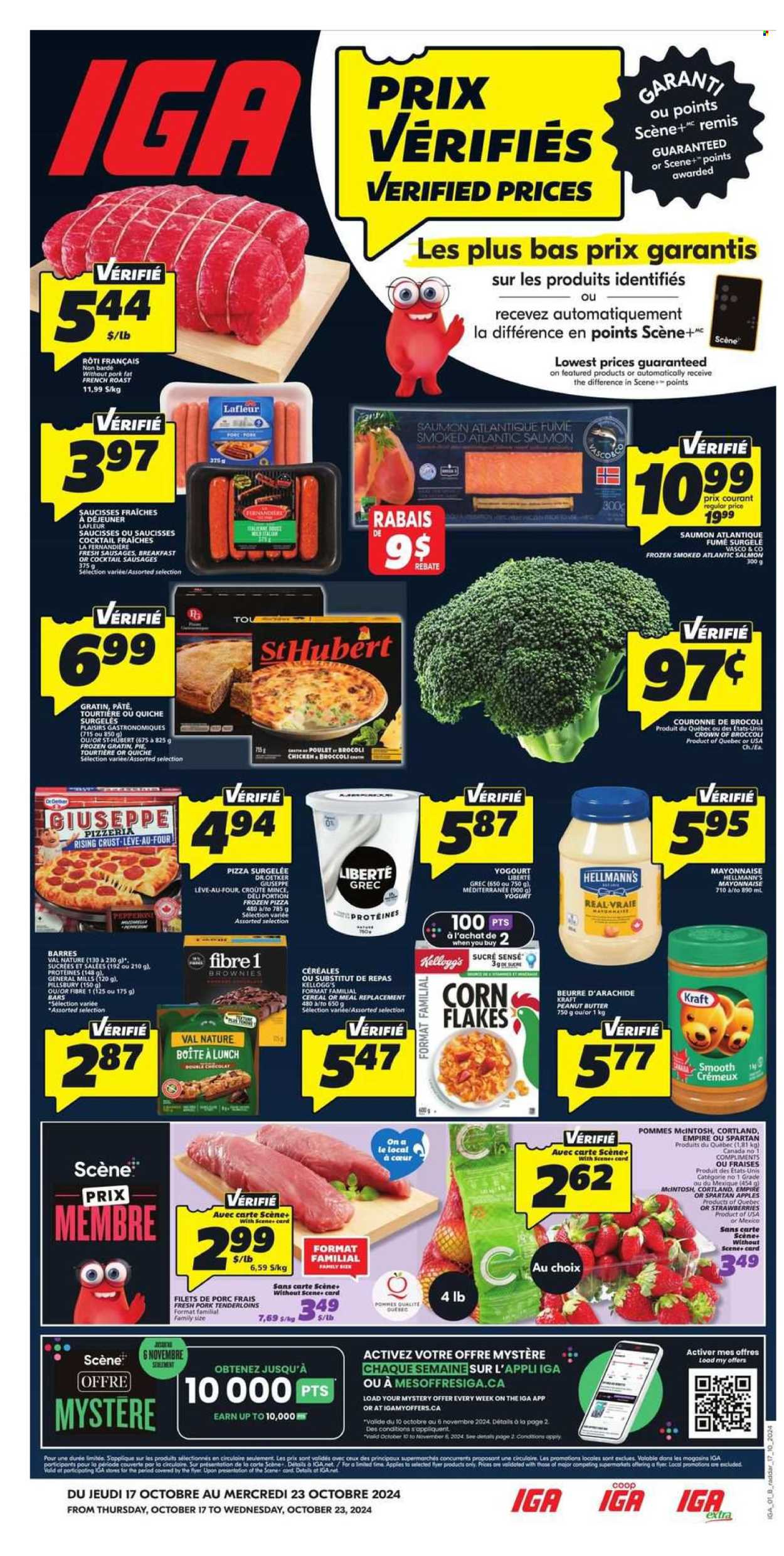 IGA flyer - October 17, 2024 - October 23, 2024. Page 1